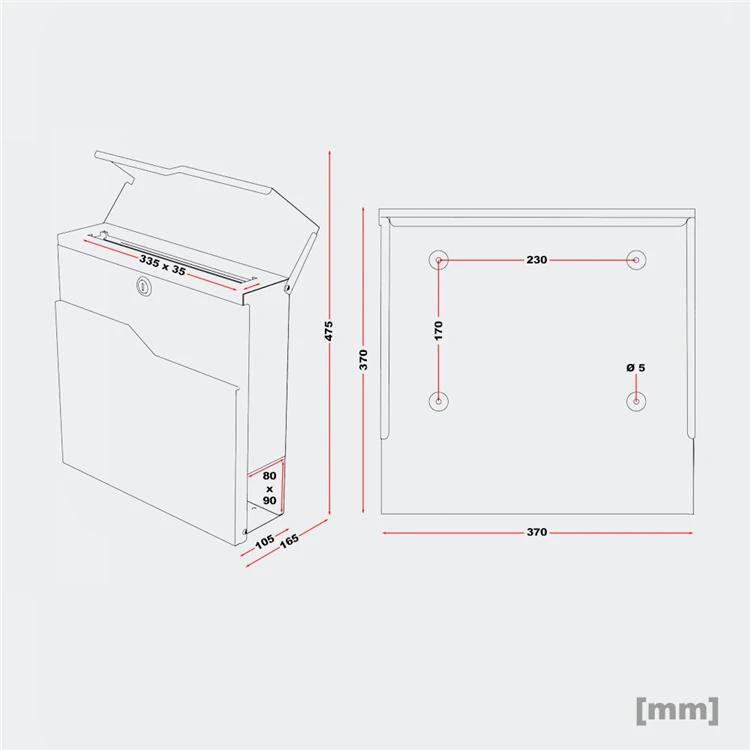 Galvanized steel letter box mailboxes mailbox outdoor wall mounted letter box galvanized steel mail box