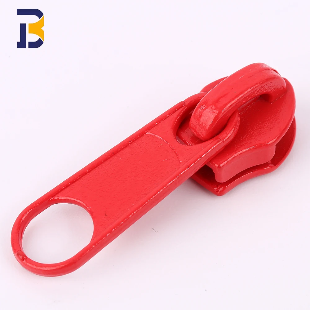 Manufacturers supply custom Logo size color metal zipper 3# 5# 7# 10# metal zipper slider