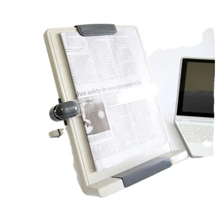 
ACTTO upgrade Book Stand/tablet/Cookbook Holder Plastic book stand page paper clips book page holder for free your hands 