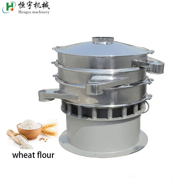 Powder granule multi-function rotating sieve 400 mm Juice Separator glutinous rice flour Rotary Vibrating Screen Sieve