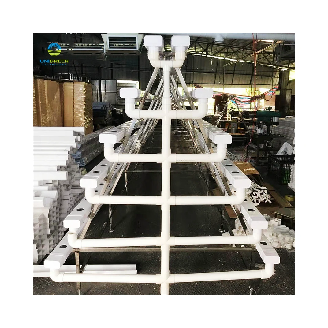 Vertical Nft Hydroponic Growing System Pvc Square Nft Pipe A Type Hydroponic Vertical Leaf Vegetable Nft Channel For Greenhouse