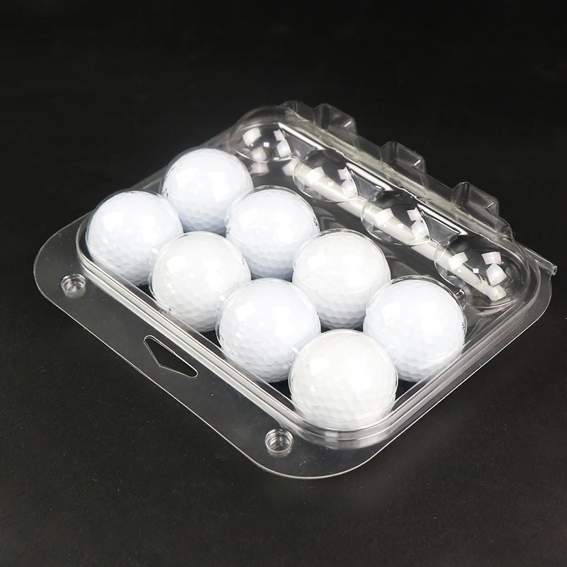 Custom Clamshell Box PVC Clamshell Blister Plastic Packaging Blister Pack Packaging For 8 Golfballs