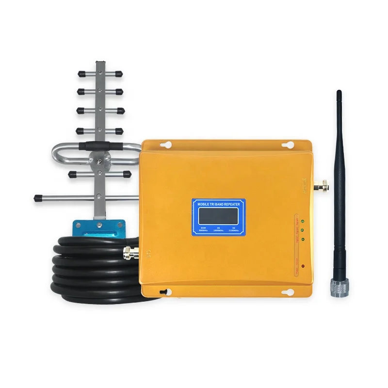 Dual band GSM 2g 3g 4g lte mobile network booster 900/1800mhz signal repeater with Antenna signal booster repeater 3g 4g lte