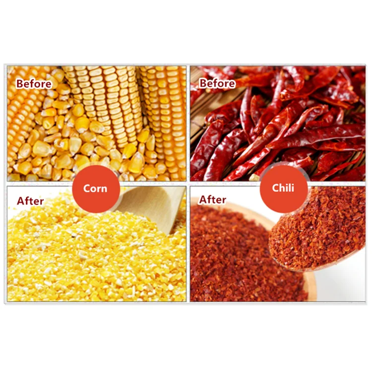 Farm use high efficiency small scale electric corn crushing machine