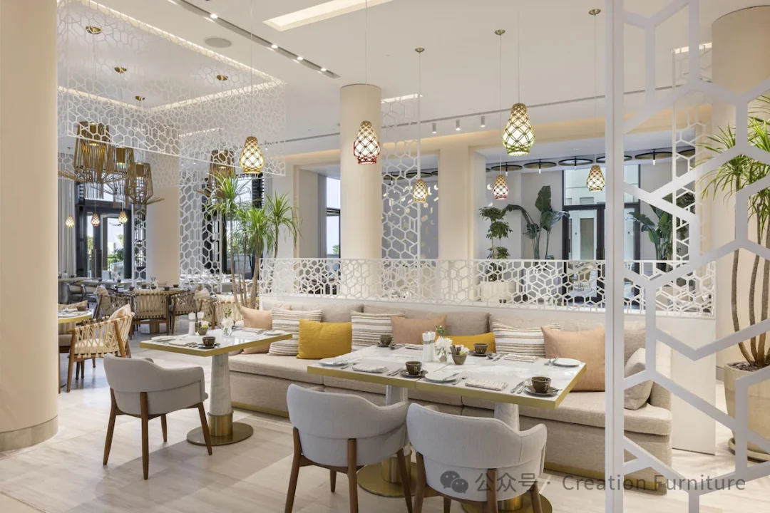 CREATION Hotel Project Jumeirah Gulf of Bahrain Resort and Spa Hotel Lobby And Bedroom Furniture Sets