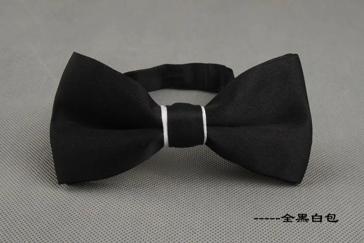 Classic Two Color Bow Tie for Man Solid Color Water Proof Double Fold Bowtie Party Wedding Accessories Female Tie Gifts for Man