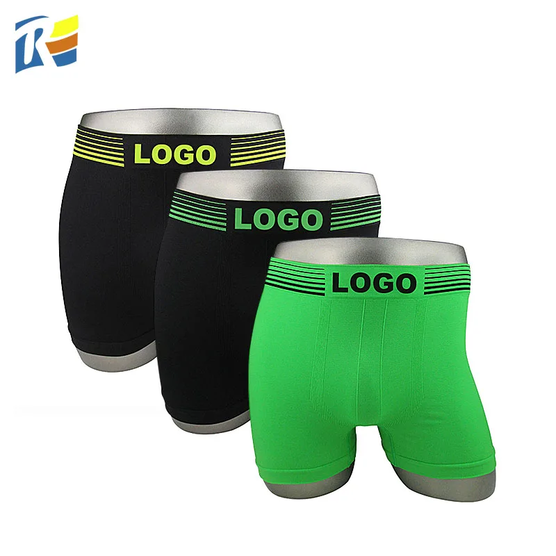Seamless Men Boxer Shorts Manufacturer Design Your Logo Private Label Underwear