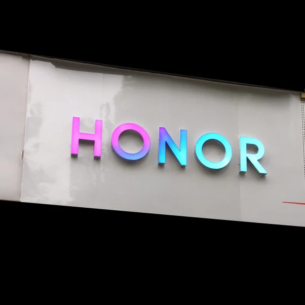 abs LED letter sign for Honor mobile shops