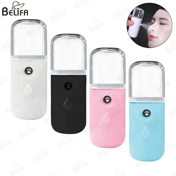 Beauty Skin Care Mini Spray Electric Water Fine Facial Nano Mist Sprayer Ionic ABS USB Rechargeable Nano mister 30ML