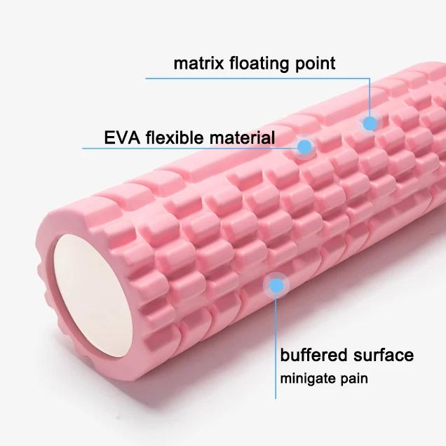 China Manufacturer 45 cm logo custom home fitness back muscle EVA yoga foam roller wholesale