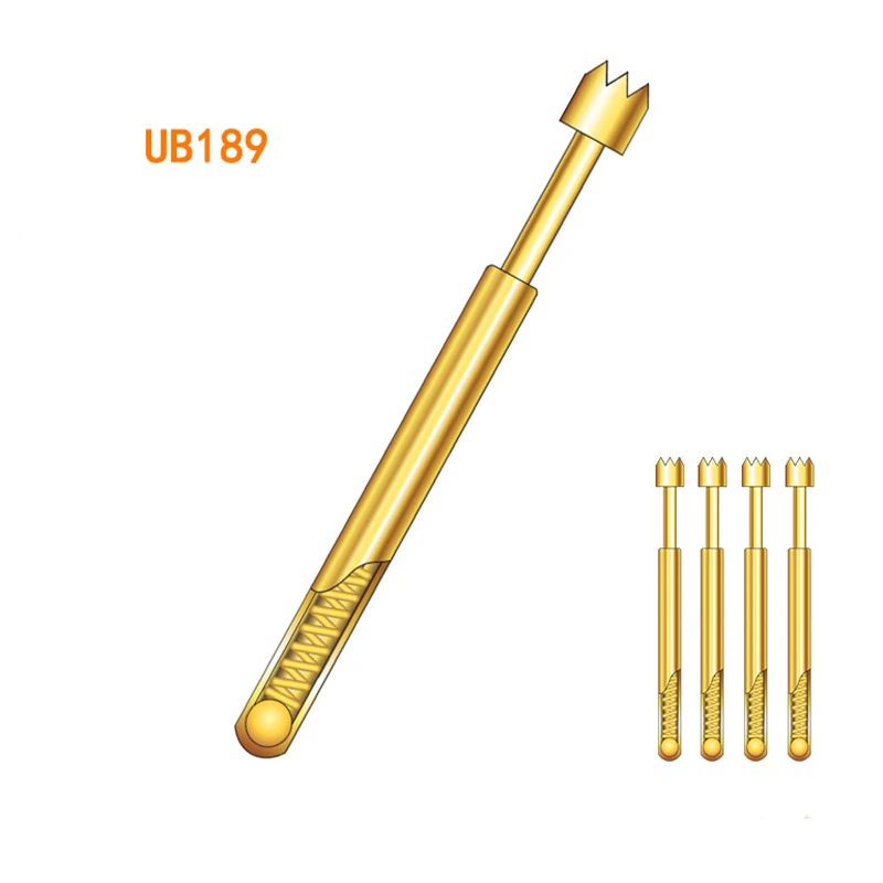 Spring Contact Probes PCB Test Pin Test probe gold-plated Brass Pogo Pin UB189
