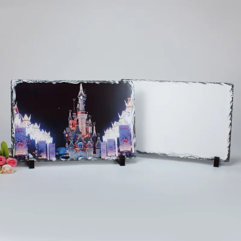 Hot sale 20*30 cm matte rock slate sublimation photo frame blank rock slats wholesale SH-04