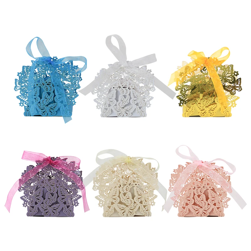 Коробка для конфет с лентами