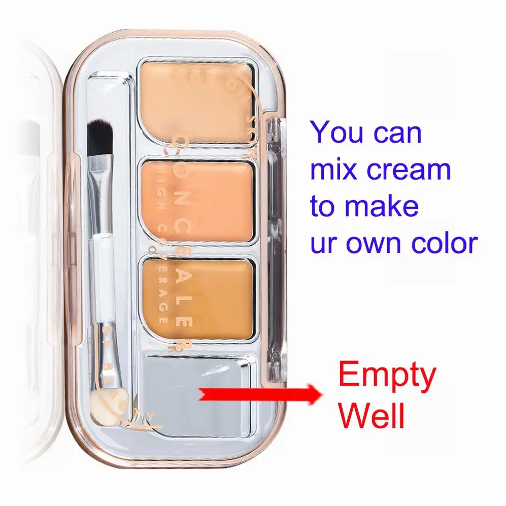 Moisturizer Soft Lightweight Rose Body Concealer Cream Palette Waterproof Sweatproof High Coverage Cream Concealer