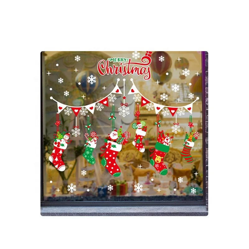 
Xinfeng PP Window Stickers Decals Christmas Stickers for Windows Wholesale Cheap Custom Decorative PVC Double Sided Printing 