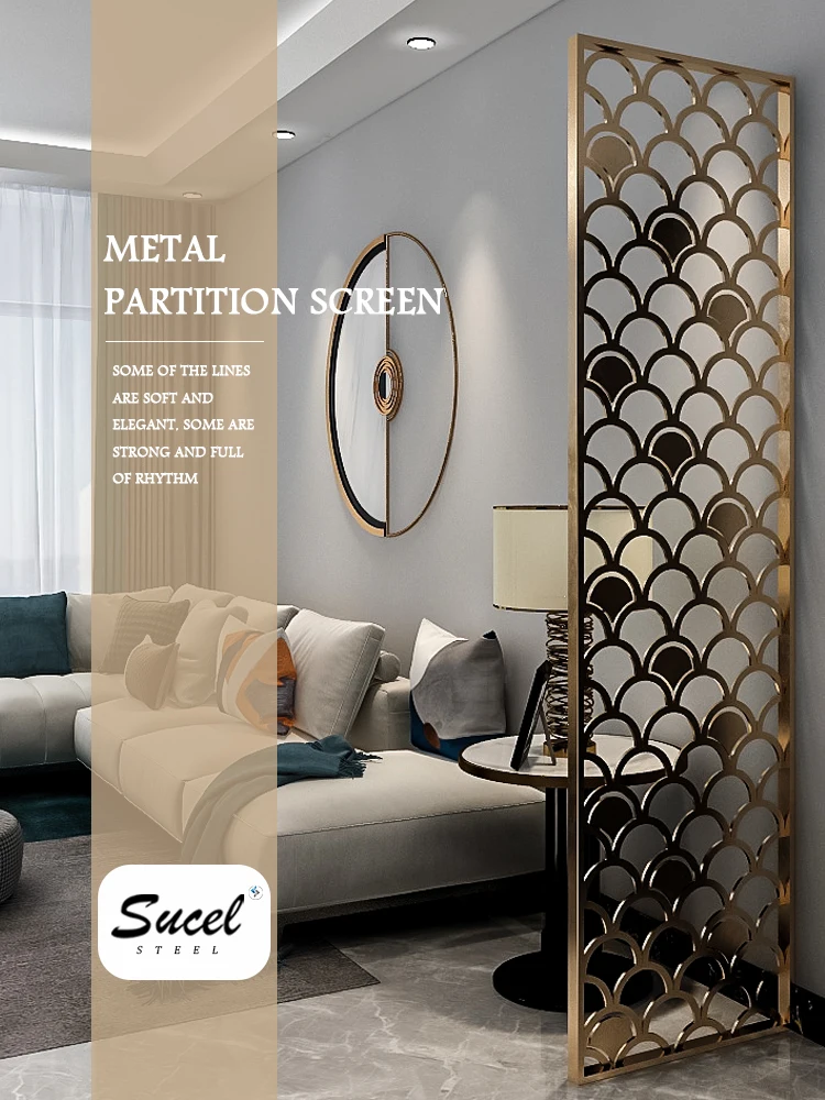 SUCEL Decorative Metal Screen Fencing Stainless Steel Screens & Portable Folding Doors Room Dividers.jpg