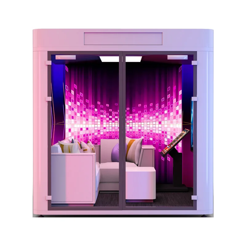 Modular Sound Proof Rooms For 4 Persons  KTV Singing Room At Home Karaoke Music Soundproof Booth Small Sound Proof Box