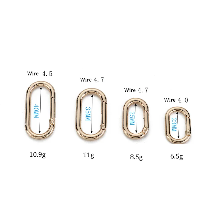 fashion d ring 35mm bag Wholesale Bag Accessories Zinc Alloy Custom Buckle Metal Manufacturer Hardware