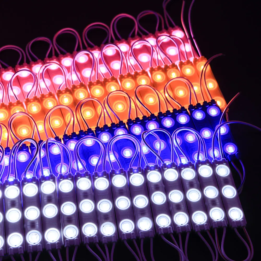 12v 3 light sign lens 1.5w modulo de led mini smd led module injection 2835 led modules