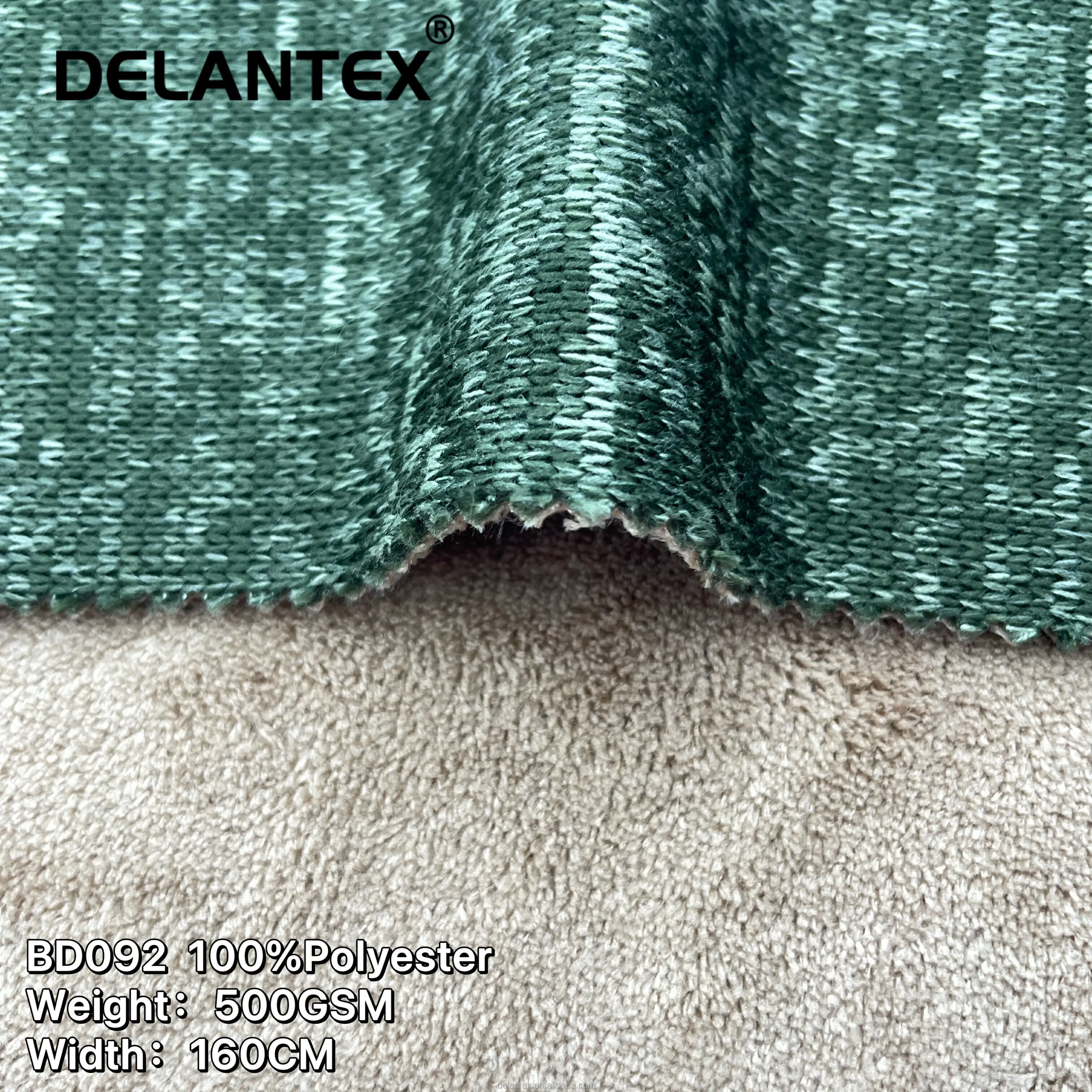Delantex высокое качество 500 г/м2 160 см Коралловая флисовая ткань для двора