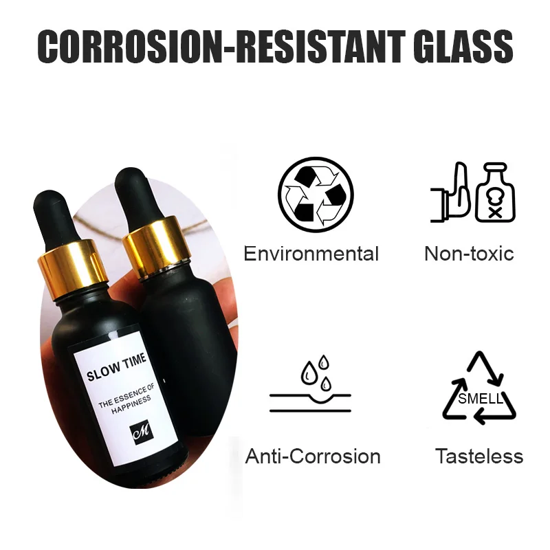 black frosted boston round 120ml 30ml  8oz 15ml 4 8 oz  cosmetic cuticle oil bottle with frosted glass dropper bottles