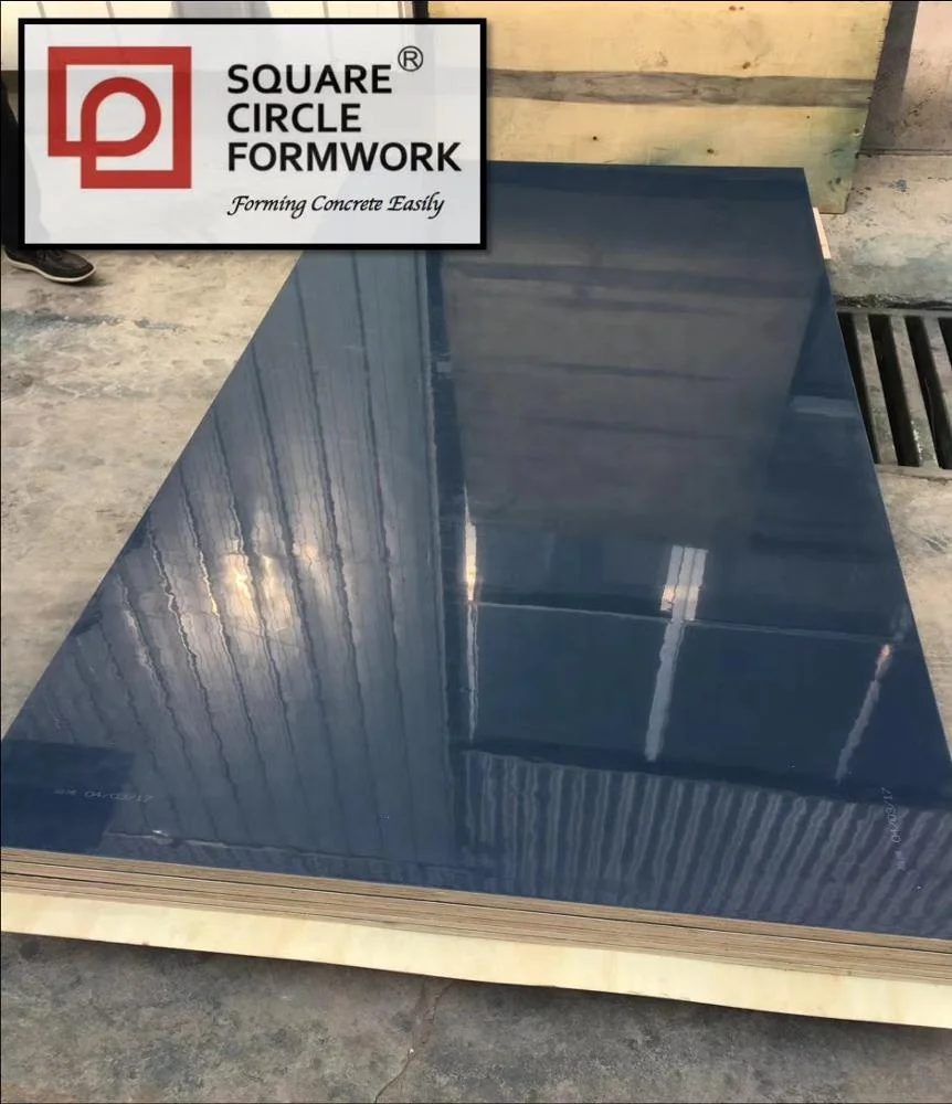 
PVC Coated Plywood With Nice Concrete Finish For Building Construction 