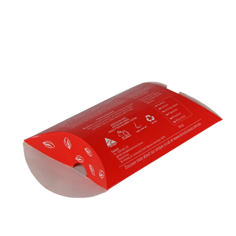 
Custom Biscuit Food Cake Chocolate Paper Boxes with Logo Tissue for Packaging Pillow Box 