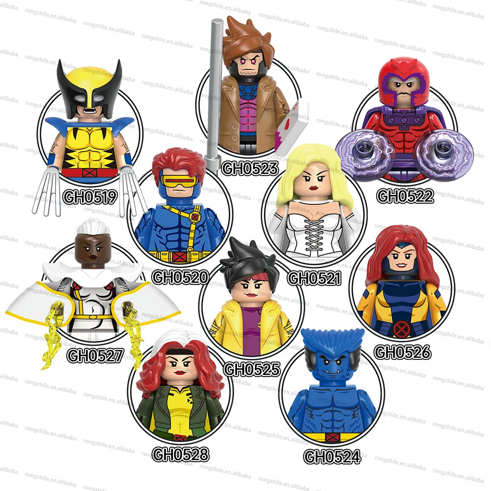 G0166 Super Heros Movie X Anime Man Building Blocks Mini Action Figures Bricks Collection Model Kid Toys Gift Juguete