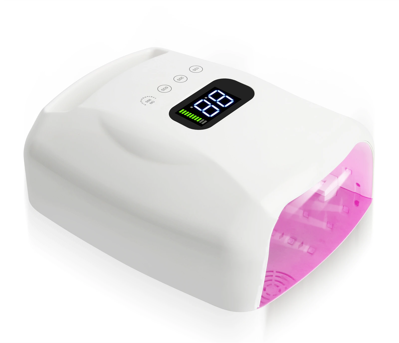 2021 new Nail Dryer Rechargeable Cordless Painless 96w Gel UV LED Nail Lamp Professional Polish Nail Light Double Light Source