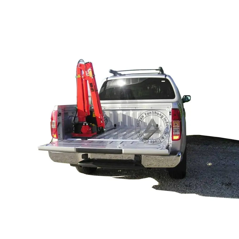 Dongfeng rich 1000kg pickup truck hydraulic lifting crane