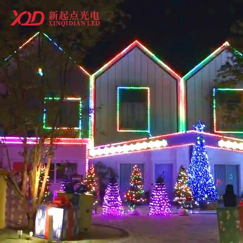 Фабрика XQD DMX512 WS2811 RGB RGBW наружная Водонепроницаемая турбо лампа Tuya-яркий светодиодный пиксельный модуль точечный свет