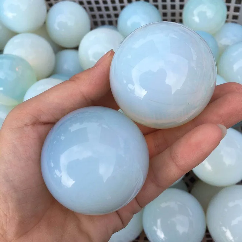 irregular size Wholesale price healing energy crystal healing stones sphere balls opal spheres