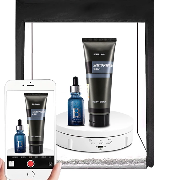 Портативная мини-камера для фотосъемки, вращающаяся на 360 Градусов Подставка для витрины, Электрический поворотный стол для фотосъемки