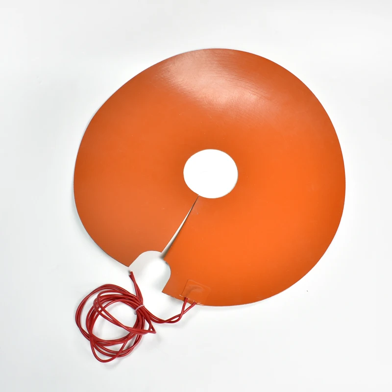 BRIGHT Factory Supply 420Mm Dia. Explosion-Proof 110V 4Kw Silicone Rubber Heater With Adhesive Backing