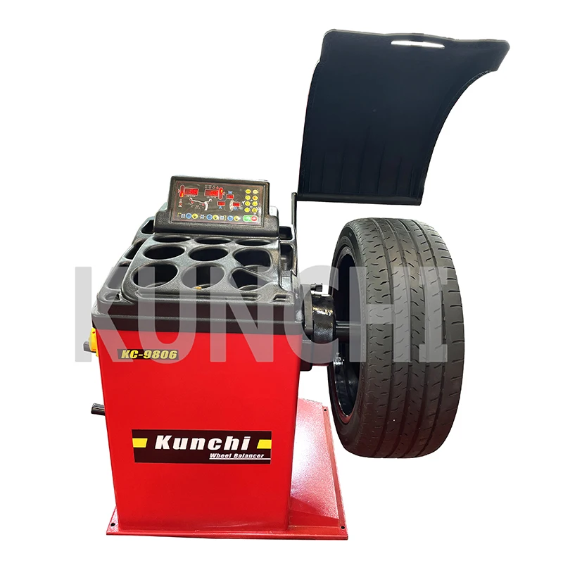 Kunchi Quality product portable wheel balancer KC-9806 auto Infrared laser positioning wheel balancing machine