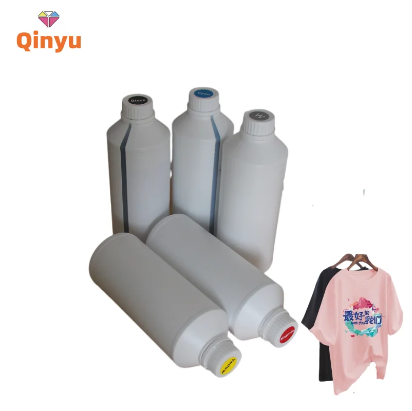 Qinyu Premium DTF Pigment Ink for Epson XP600 L1800 DX5 I3200 White Ink PET Film Printer