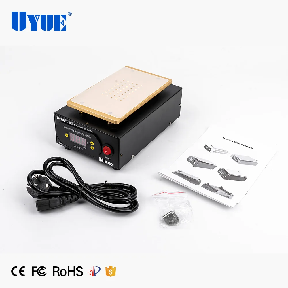 UYUE 948S+ 7 Inch Built-in Vacuum Pump LCD Digitizer Touch Screen Glass Separator for iPhone