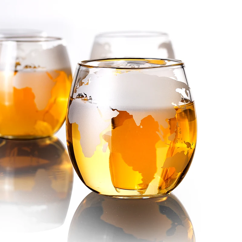 Large-capacity  whiskey glass Globe shape glass for alcoholic cocktails Bourbon Vodka wine glasses