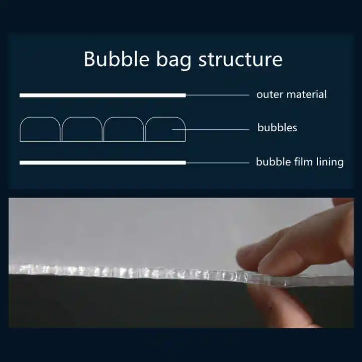 Customized  Brown Strong Adhesive Air Bags Packing Mailing biodegradable Bubble Padded Envelopes Bags