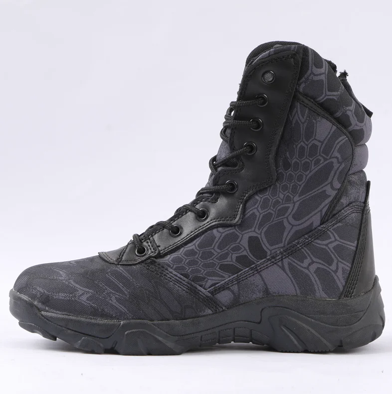 Wholesale Factory Price Hot Sale Leather Anti Slip Desert Waterproof Tactical Hiking Shoes Men Hiking Shoes Outdoor