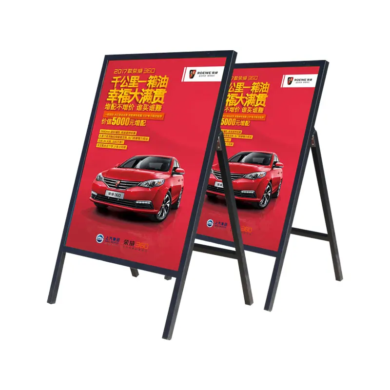 Advertising Support Board Sign Poster display stand racks Adjustable Metal Banner price tag table top holder photo frame