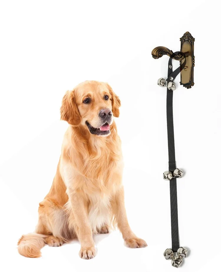 Bell pendant pet doorbell rope training dog going out alarm bell lashing Guide dog training doorbell