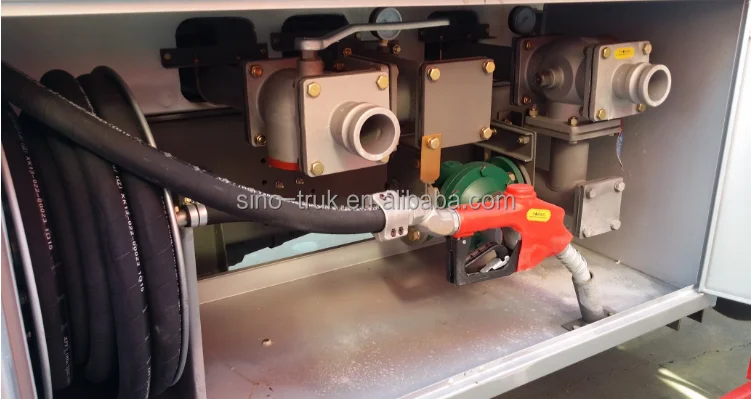SINOTRUK HOWO 10000 litres fuel tanker delivery truck with flow meter pump