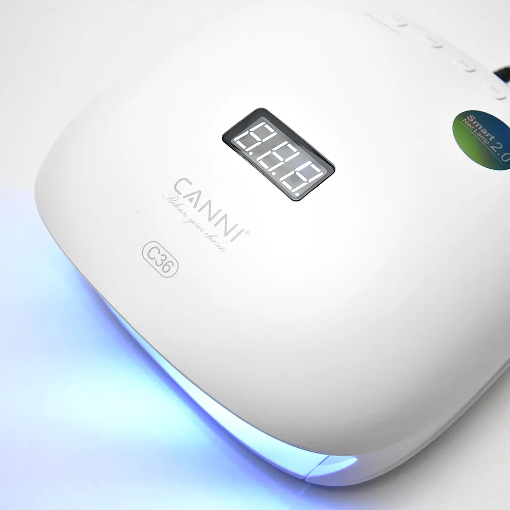 CANNI 2023 LED&UV LAMP 48W fast dry nail gel machine 100-&240v US&EU Plug 10s&30s&60s 36pcs Lamp Bulbs  uv gel lamp