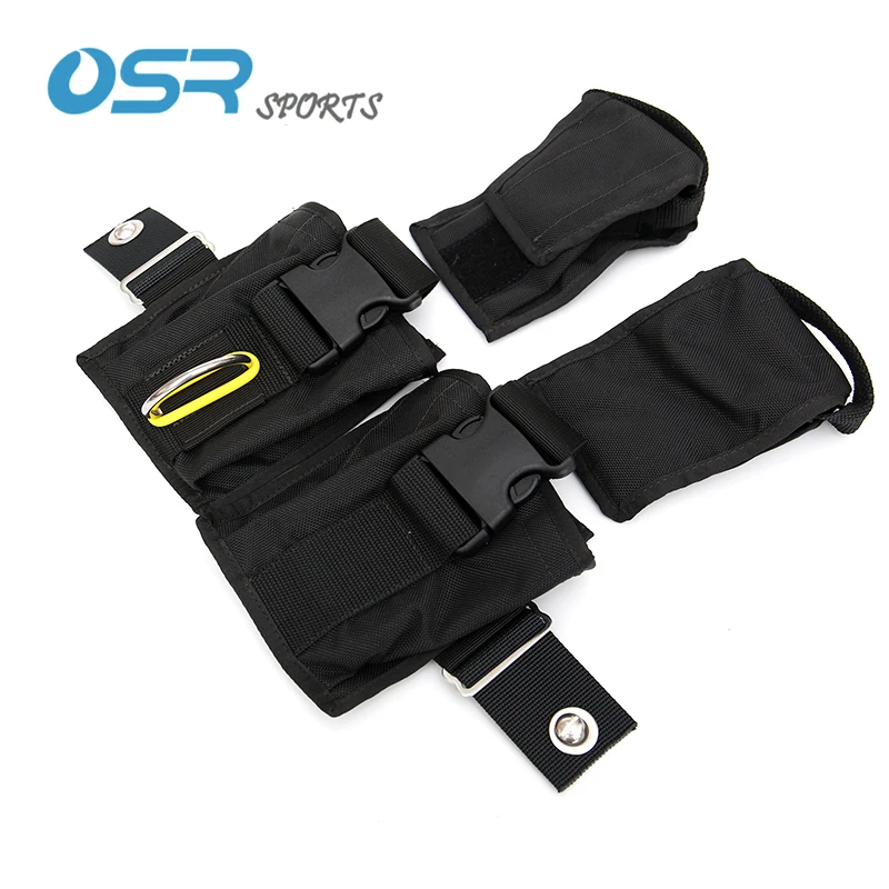 4kg*2 8lbs*2 quick release weight pocket for technical diving backmount BCD with bolts to mounted on backplate