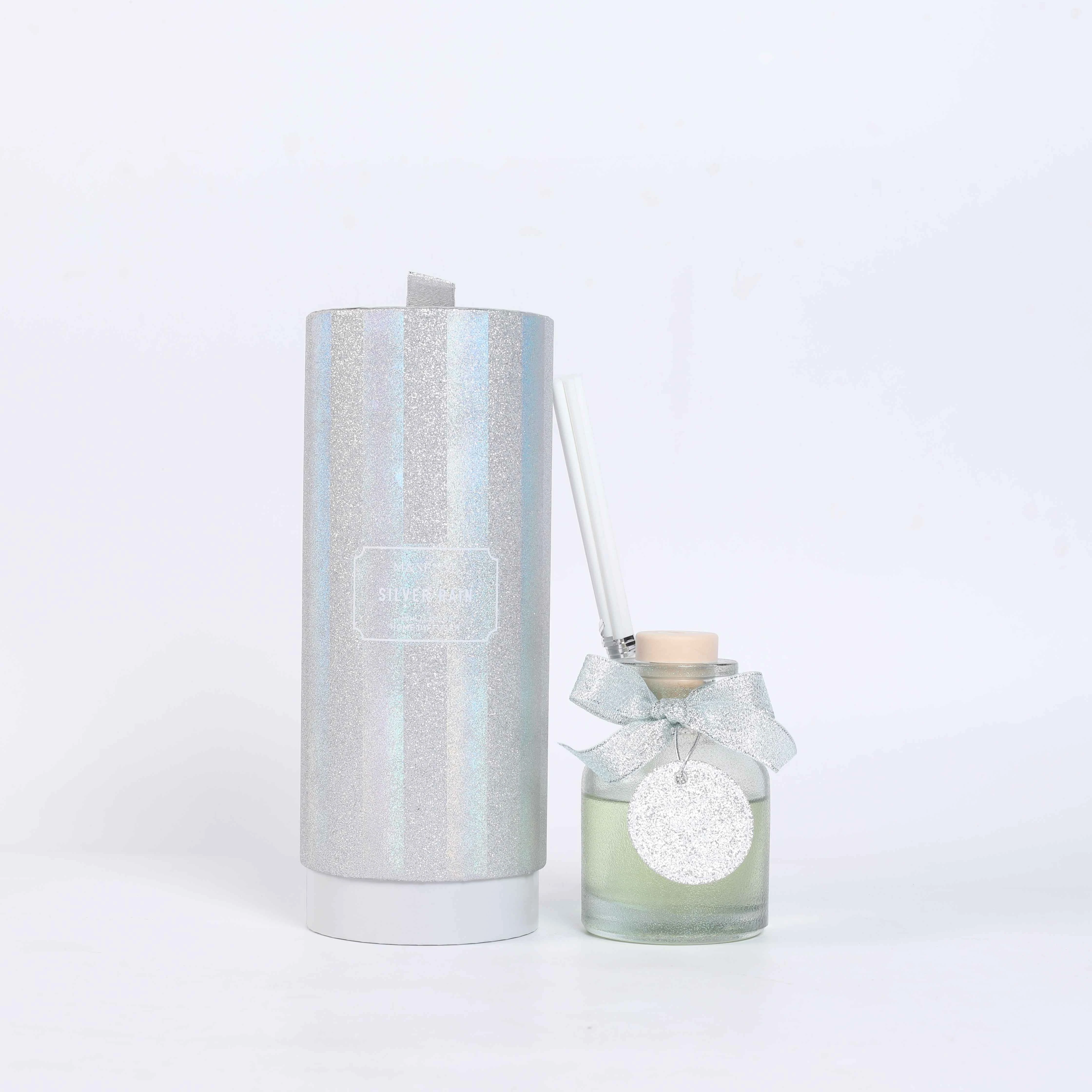 Gift Box Home Decor Luxury Glass Bottle Aroma Oil Base Reed Difuser
