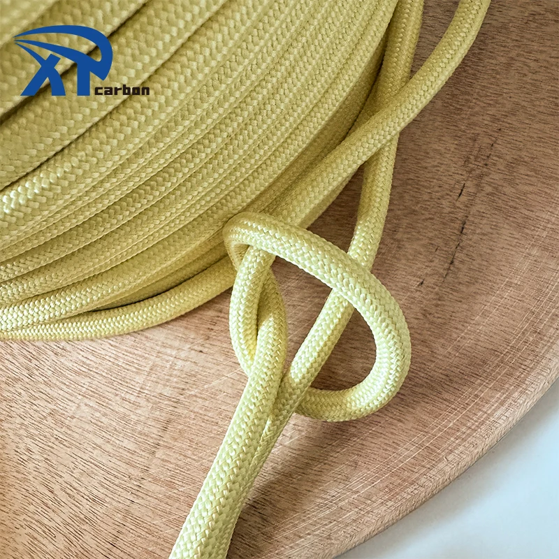 Manufacturer Custom Aramid Kevlars Rope 1-30 mm High Strength Industrial Fireproof Flame retardant Aramid Rope
