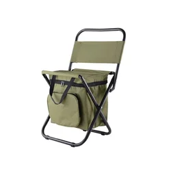 Camping Fishing Stool Cheap Leisure Beach Chair Outdoor Portable Collapsible Seat Comfortable Backpack Folding Cooler Bag Chair