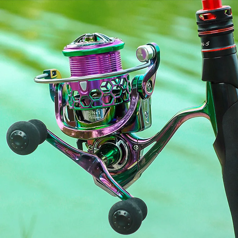 LINNHUE Reel Fishing JS1000-6000 4BB Max Drag 12kg Spinning Reel Accessories Equipment for fishing Goods Pesca Fishing Reel