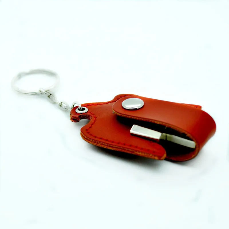 Hot selling promotional gift usb 3.0 interface customized logo printing Eagle shape leather case usb flash drive